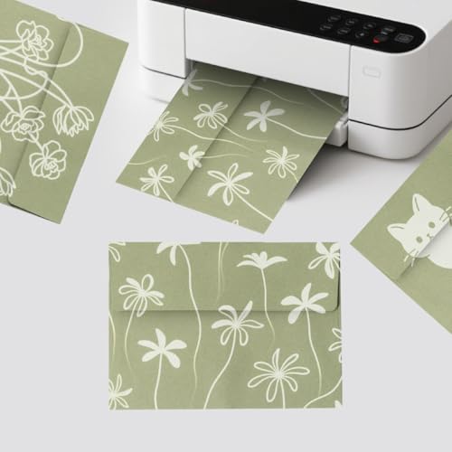 A7 Sage Green Envelopes 5x7 50 Pack, Self Seal for Earthy Bridal Shower - color: Sage Green, size: 50 Pack A7 (5.31x7.28in) Envelopes