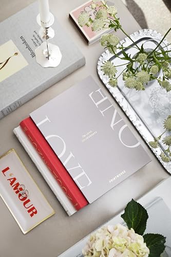 Printworks One Love Wedding Photo Book 2-Pack - 80-Page Albums in Slipcase - color: Red/Cream