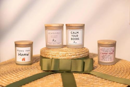 After Breast Surgery Gifts for Women, Breast Cancer Survivor Gifts, New Boobs Candle, Vanilla Scented Candle, Natural Soy Wax & Natural Essential Oils - color: New Boobs