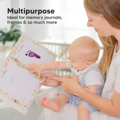 4pk Inkless Baby Hand and Footprint Kit, Mess Free Ink Pads (Halloween, R) - color: Halloween, size: 4-Pack, Regular 2.3" x 3.7"