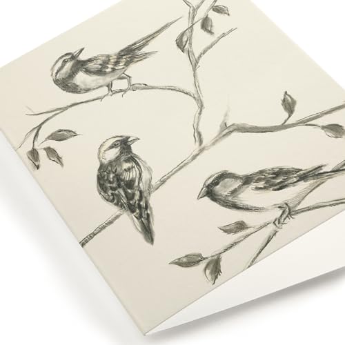Minted | Blank Greeting Card, All Occassions, 5x7 w/Envelope | Birds I - color: Birds I