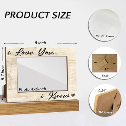 Couple Picture Frame Wooden Picture Frames Gifts for Couples Picture Frames for Desk Things to Get Your Girlfriend Modern Picture Frames Couple Things Picture Gifts Picture Frame 4x6 - Jk0260 - color: XK19
