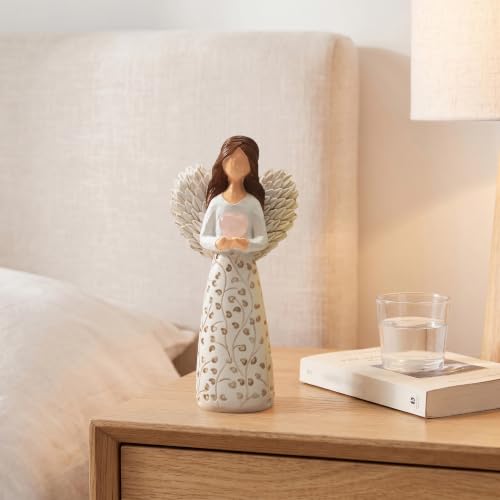 5.9" Sympathy Angel Figurine Remembrance Gift for Loss of Loved One - color: White02