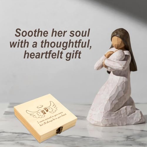 Miscarriage Gifts for Mothers Dad Miscarriage Memorial Wooden Box Loss of Baby Sympathy Keepsake Gifts Baby Loss Memorial Gift Bereavement Gift for Loss of Child