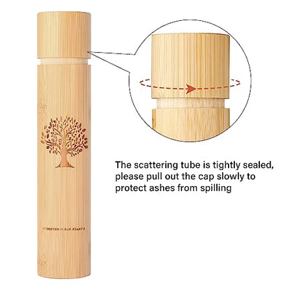 Very100 Small Scattering Urns for Human Ashes Adult,9''x2'' Scattering Tubes for Human Ashes,Eco Friendly Biodegradable Urns for Human Ashes(Set of 2,Tree of Life Pattern) - size: Small,set of 2,tree of life