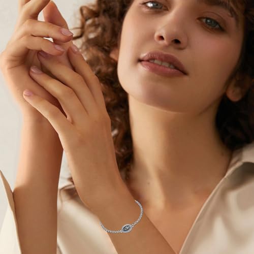 Birth Flower Photo Locket Bracelet 925 Sterling Silver 12 Month Locket Bracelet with Picture Birth Flower Photo Jewelry Gifts for Women Mother Mom Daughter - style: 06-June-Rose-Custom