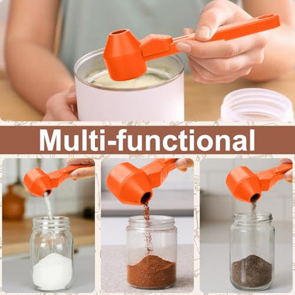Palksky Coffee Scoop & Funnel for Reusable K Cup Refillable Coffee Pods,2 Tablespoon Coffee Measuring coffee Scooper,1PCS(Orange) - color: Orange
