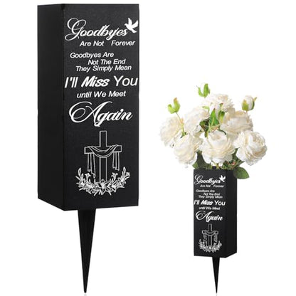 Geosar Cemetery Vases for Grave, I'll Miss You - style: I'll Miss You