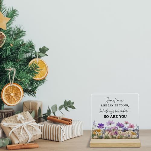 Inspirational Quotes Desk Decor Sign, Always Remember So Are You Acrylic Plaque - color: Soareyou