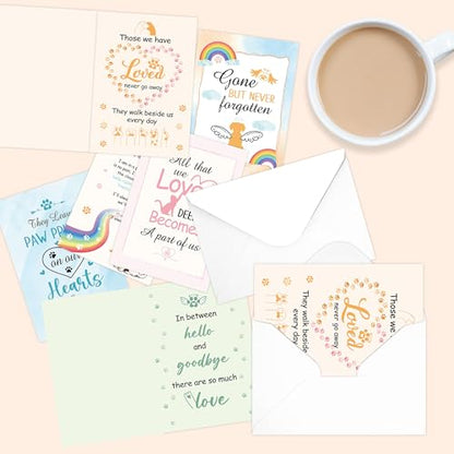 24 Pcs Loss of Pet Sympathy Cards - color: Pet Sympathy