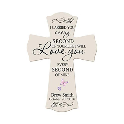 LifeSong Milestones Memorial Wooden Cross 8.5x11, Ivory - color: Ivory