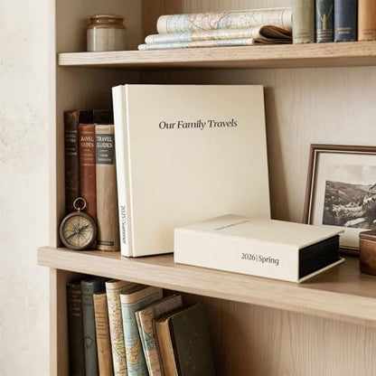 Vienrose Family Photo Album 4x6 600 Pockets Photo Window Beige | Cloth Cover，Family Crystal Stickers，Tweezers，Acid Free Pages - color: Famliy theme, size: 600k