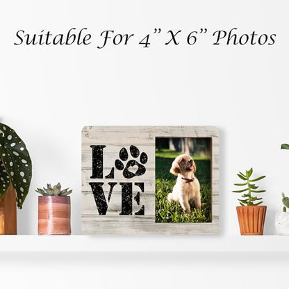 Dog Picture Frames, Puppy Photo Frame, Love Dogs Frames For Pictures, Pet Memorial Gifts, Farmhouse Home Living Room Bedroom Office Decoration -b102 - style: Love Dogs 5