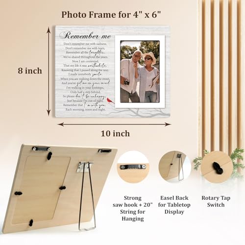 Sympathy Gift for Loss of Loved One, Memorial Picture Frame 4"x6" | Condolences Sympathy Bereavement Gift Ideas, in Memory of Loved One, Loss of Mom, Dad, Husband, Wife