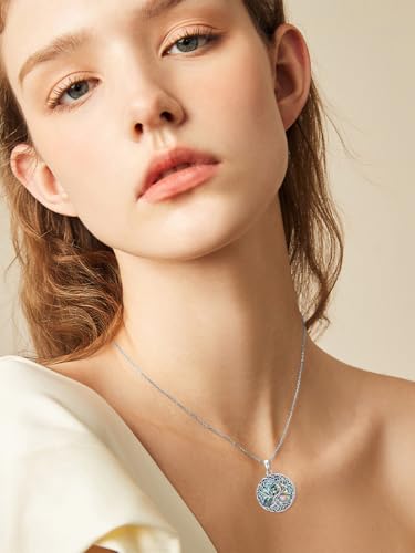 WINNICACA Urn Necklaces for Ashes 925 Sterling Silver Tree of Life Ash Necklace Cremation Jewelry Urn Pendants for Women Memorial Gifts for Birthday Christmas Funeral - style: 01-Urn