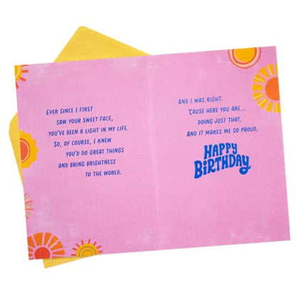 Hallmark Birthday Card for Daughter (So Much Sunshine) - style: Retro So Much Sunshine