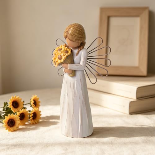 Thinking of You Encouragement Gift for Women,New Beginnings Sunflower Gifts | Inspirational Gifts for Women, Sculpted Hand-Painted Self Care Mental Health Gifts Figurine - color: Encouragement Gift