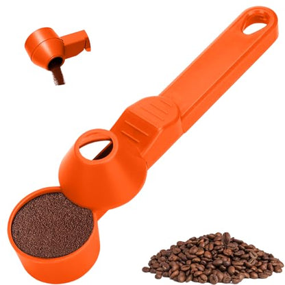 Palksky Coffee Scoop & Funnel for Reusable K Cup Refillable Coffee Pods,2 Tablespoon Coffee Measuring coffee Scooper,1PCS(Orange) - color: Orange