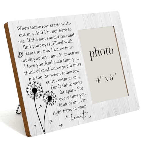 YYDS Memorial Gifts Bereavement Gift Personalized Memorial Gifts Bereavement Gift Ideas Memorial Photo Frame for Home Office Bedroom Living Room Desk Wall Decor - color: When Tomorrow Starts Without Me,And I’m Not Here To See,If The Sun Should Rise And Fi