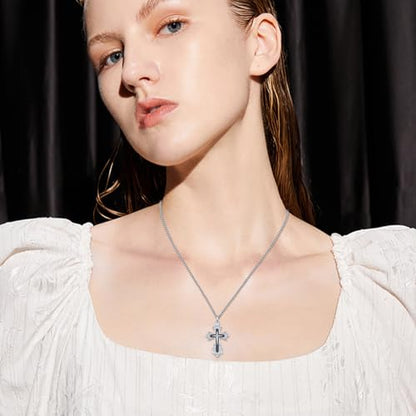 925 Sterling Silver Celtic Cross Urn Necklace for Ashes - color: silver-n