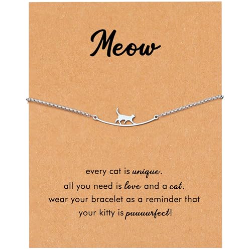 RZKING Bracelet For Women, Birthday Thank You Inspirational Gifts For Women - style: Cat