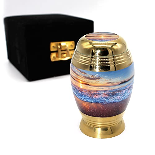 Hawaiian Sunset Cremation Urns for Human Ashes Adult Male Urns for Ashes - color: Hawaiian Sunset, size: Small