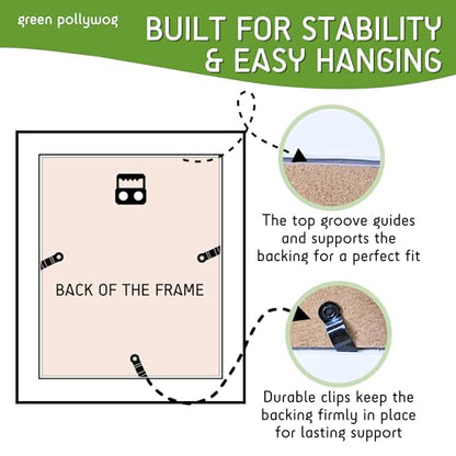 Green Pollywog Screenprinted Paw Print Picture Frame, Fits 5x7 - size: Screenprinted Paw Print Frame