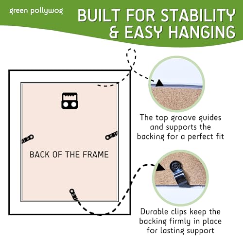Green Pollywog Paw Print Hinged Photo Frame with Ink Pad Kit - size: Hinged Paw Print Kit