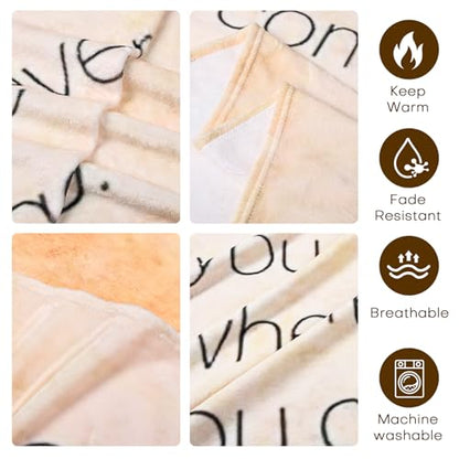 LeaMea Christian Gifts for Women,Christian Blanket with Feathers,Religious Gifts for Women,Birthday,Christmas,Inspirational Gift for Friend,Sister,Soft Throw Blankets 60'' x 80'' - size: 60'' x 80''