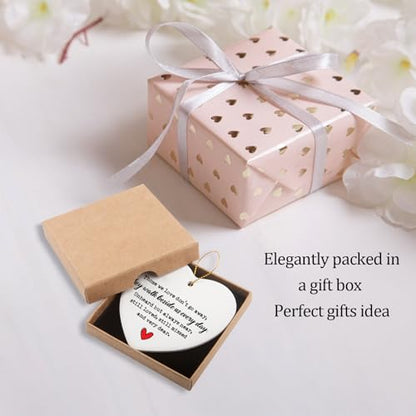 Those We Love Keepsake Ceramic Ornament Bereavement Gift Ideas in Memory of Loved One - color: Those We Love Don't Go Away