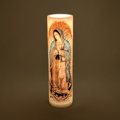 Our Lady of Guadalupe, LED Flameless Devotional Prayer Candle