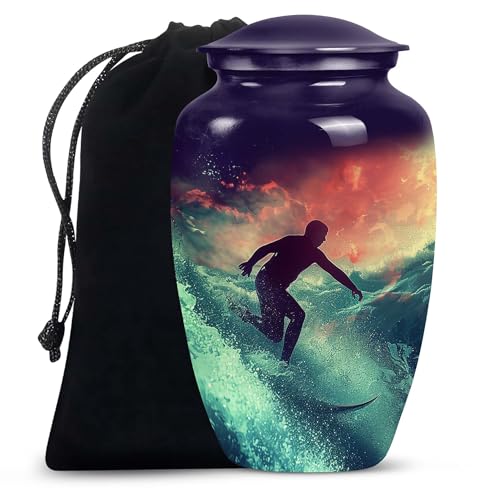 10"" Cremation Urn, Cremation Urn Human Ashes, Urn for Ashes Adult Male|Female, Decorative Urns, Ash Holders for Human Ashes, Personalized Urn, Large Urn_Multicolor - size: 10 inch Large Urn