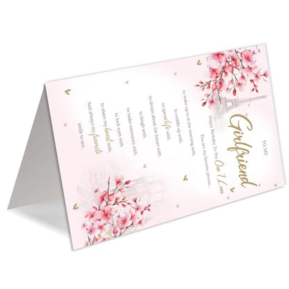Girlfriend Birthday Card, Happy Birthday Card Gifts for Girlfriend - color: QQ-73