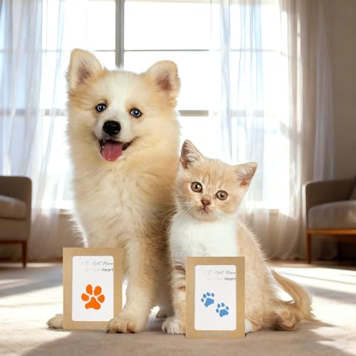 DeerZone Inkless Paw Print Kit,Dog Paw Print Kit,Dog Nose Print Kit - color: Macarons, size: Medium-Large 4 Pack