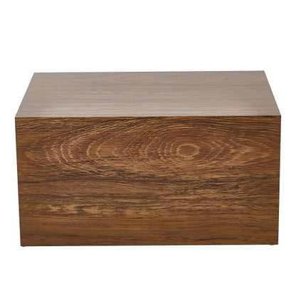 Wooden Burial Rectangle Cremation Urn Boxes for Human Ashes Adult （MDF | Funeral,Large capacity up to 240 Cubic Inches