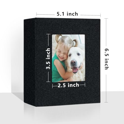 Vienrose 4x6 Small Photo Album, 2 Pack, 100 Photos, Black - color: Black, size: 4x6 50 Pockets