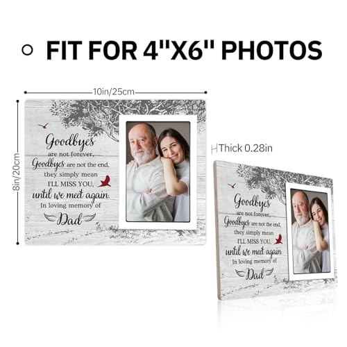 SteadStyle Memorial Gifts for Loss of Father - Memorial Picture Frame - Sympathy Gift, Bereavement Gifts for Loss of Father - Fits 4x6 In Photo