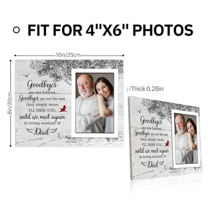 SteadStyle Memorial Gifts for Loss of Father - Memorial Picture Frame - Sympathy Gift, Bereavement Gifts for Loss of Father - Fits 4x6 In Photo