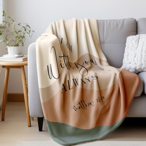 HIWX Boho Christian Religious Mountain Throw Blanket 50x60 Inches Always - color: Always 1, size: 50“L x 60”W