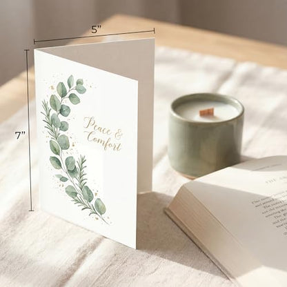 Sympathy Card, Gold Design Peace & Comfort - color: Sympathy Card 022