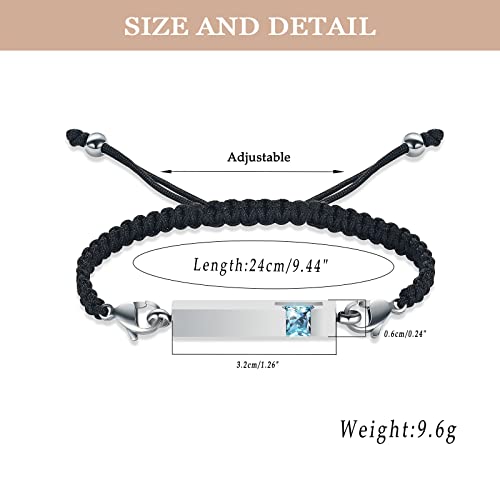 XSMZB Urn Bracelet for Ashes Stainless Steel Crystal Cube Cremation Bangle Locket Memorial Ashes Holder Keepsake for Women Men - color: Customize