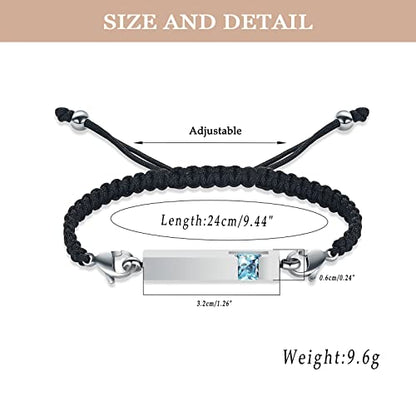 XSMZB Urn Bracelet for Ashes Stainless Steel Crystal Cube Cremation Bangle Locket Memorial Ashes Holder Keepsake for Women Men - color: Customize