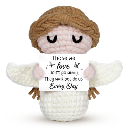 Sympathy Gifts for Loss of Loved One - Crochet Angel Sympathy Gift - Grief Gifts for Women Men Kids, Bereavement Condolences Remembrance Memorial Gift for Loss of Mom Dad Husband Brother - style: Loss of Loved One