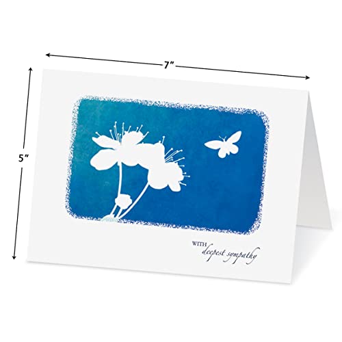 Current Impressions Sympathy Greeting Cards - Set of 8 (4 Designs), Large 5" x 7", Sympathy Cards with Sentiments Inside, White Envelopes includes - color: Impressions