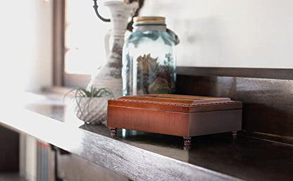 Cottage Garden Comfort Cardinal Appears Woodgrain Rope Trim Box Plays Wind Beneath My Wings