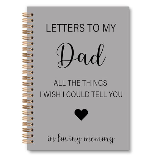 Memorial Gifts for Loss of Dad Grief Notebook Journal, Letters to My Dad in Heaven Journal, Sympathy Notebooks Gifts for Loss of Dad Father, In Loving Memory Sympathy Gifts, 6x8.2In - color: dad