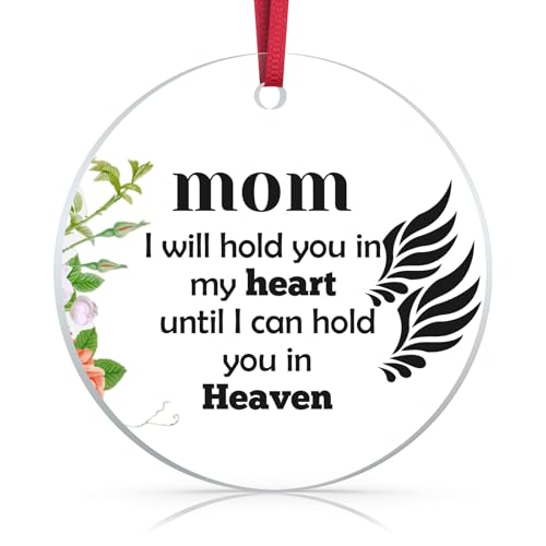 Memorial Gifts Bereavement Gift Idea for Loss of Mom Christmas Ornament Sympathy Memorial Condolence Gifts for Loss of Loved Person Remembrance Bereavement Funeral Gift for Women Hanging Ornaments