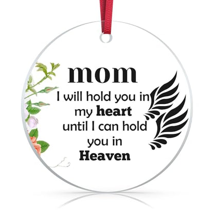 Memorial Gifts Bereavement Gift Idea for Loss of Mom Christmas Ornament Sympathy Memorial Condolence Gifts for Loss of Loved Person Remembrance Bereavement Funeral Gift for Women Hanging Ornaments