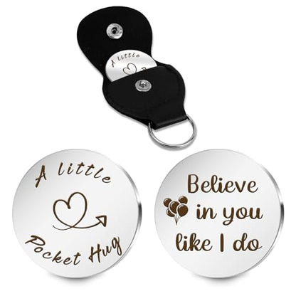 Pocket Hug Token Valentines Day Gifts For Him Graduation Gifts Back To School Gifts 2026 Eatser Basket Stuffer Keepsake - color: Believe in You Like I Do