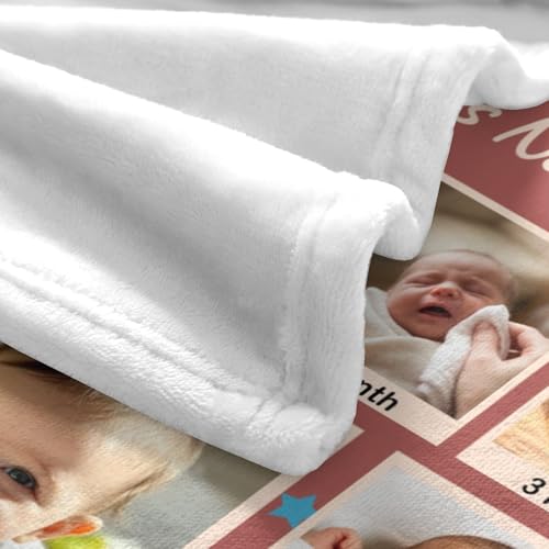 Personalized Blanket with Photos and Text, Custom Photo Blanket for Mom Grandma, Soft Flannel Throw Blankets for Mother’s Day, Customized Picture Gifts for Women, Nana, Wife Mother 02 - color: Mother 02